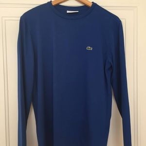 Lacoste Crew Neck Pima Cotton T-Shirt (Blue)